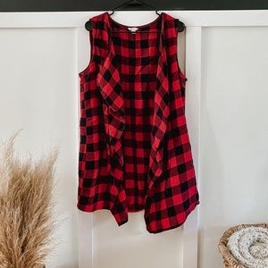 Buffalo Plaid Tunic Vest